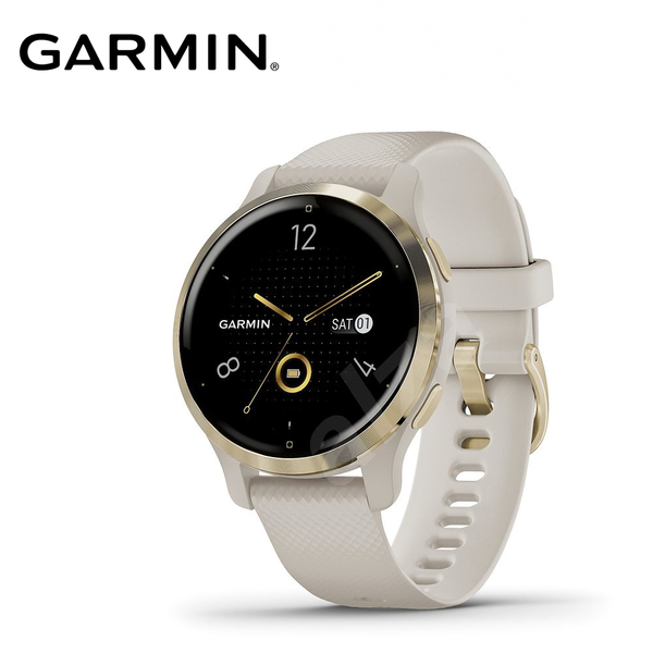 【GARMIN】Venu 2S GPS 智慧腕錶 白沙香檳金