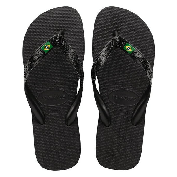 havaianas 哈瓦士 巴西人字拖 男款 Brasil light 黑 涼鞋 拖鞋 夾腳拖 海灘鞋【南風百貨】