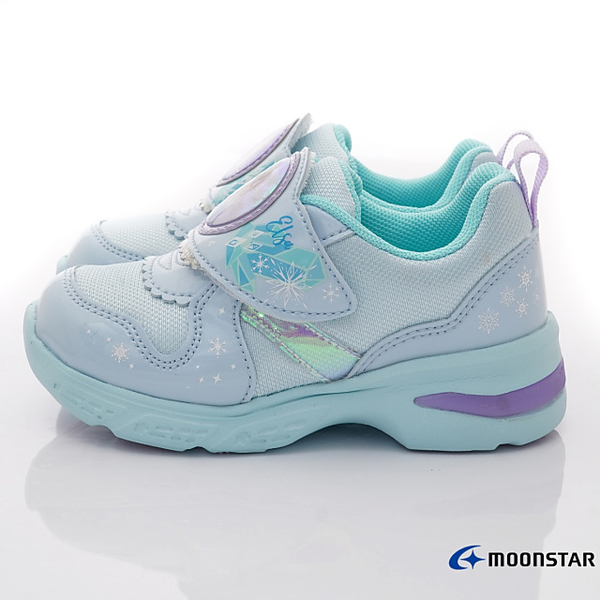 過年特賣-日本Moonstar機能童鞋 2E冰雪奇緣運動鞋C13039藍(中小童) product thumbnail 3
