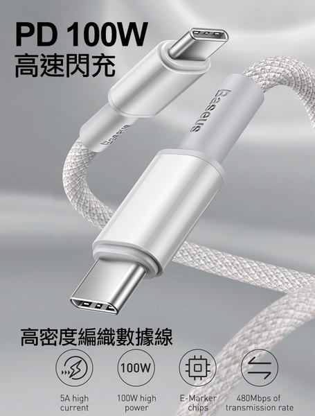 CITY萬用轉接頭急速充電器33W PD快充黑+倍思100W高密編織TypeC to TypeC快充線-白-100cm product thumbnail 7