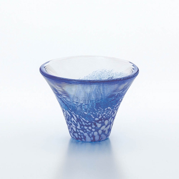 日本TOYO-SASAKI 手作富士山玻璃酒杯-藍色《WUZ屋子》手工杯 酒杯 日本 玻璃