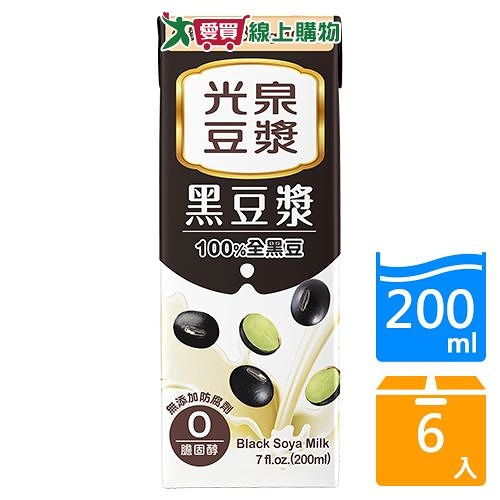 光泉黑豆漿200ML x6入【愛買】