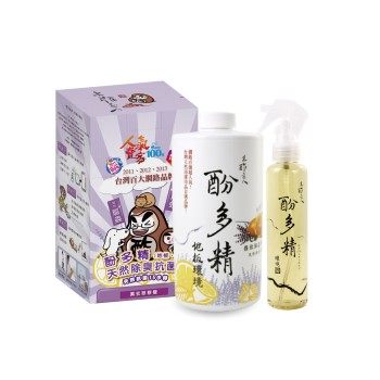 木酢達人旗艦店】酚多精天然除臭抗菌液(薰衣草檸檬)1000ml-送150ml酚多精噴霧【#30304】