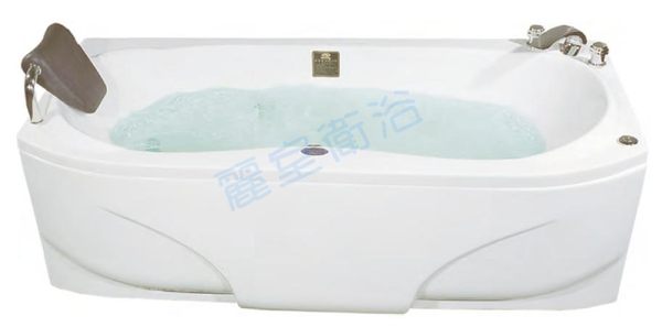 【麗室衛浴】BATHTUB WORLD 長型壓克力浴缸 LS-7182E 帶牆170*82*51cm