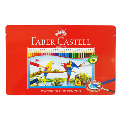 Faber-Castell 輝柏 進口36色鐵盒色鉛筆 紅盒.水性 115937