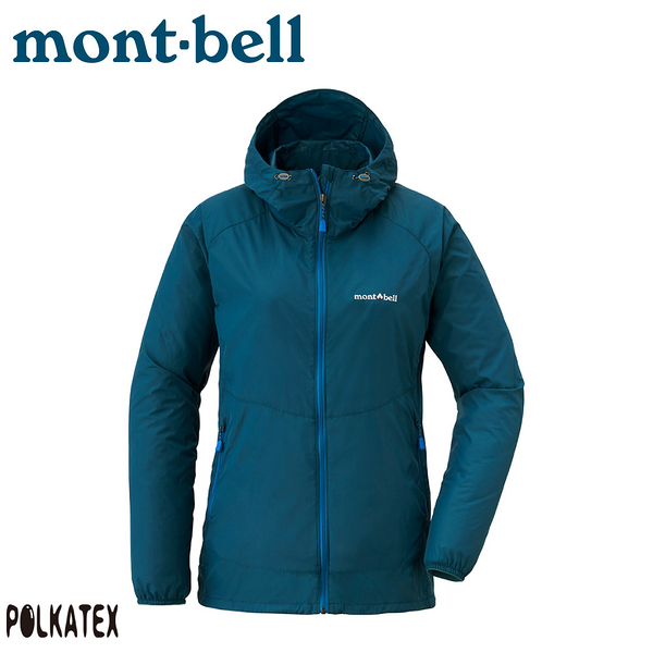【Mont-Bell 日本 女 WIND BLAST PK連帽風衣《水手藍》】1103243/防潑外套/連帽外套