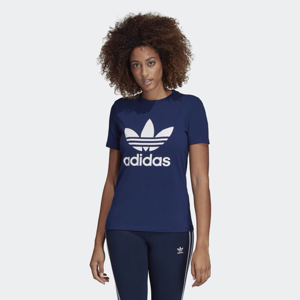 ★現貨在庫★ ADIDAS ORIGINALS TREFOIL TEE 女裝 短袖 休閒 棉質 透氣 藍【運動世界】DV2599 product thumbnail 2