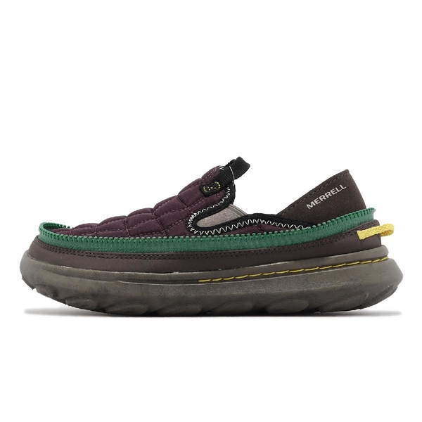 Merrell 休閒鞋 HUT MOC 2 Packable 拉鍊合體 深紫 綠 便攜式 男鞋 ACS ML006018