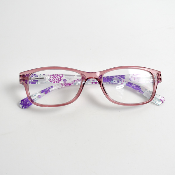 老花眼鏡 MIT彈簧腳架側邊紫藍花眼鏡 NYK33