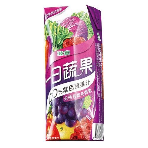 波蜜 一日蔬果100%紫色蔬果汁 250ml (3入)x2組【康鄰超市】 product thumbnail 2