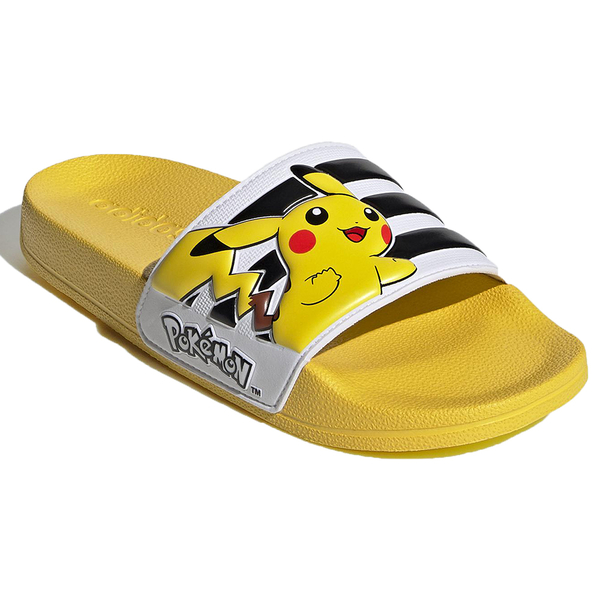 【現貨】ADIDAS ADILETTE POKEMON 拖鞋 女鞋 大童 寶可夢 皮卡丘 黃【運動世界】FW7430