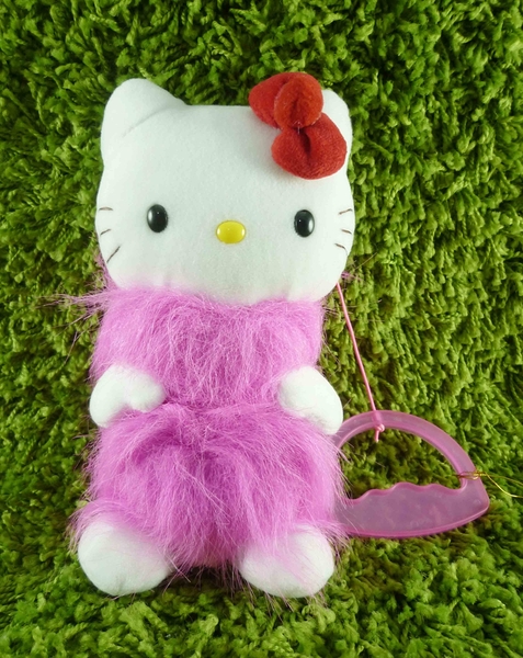 【震撼精品百貨】Hello Kitty 凱蒂貓~KITTY絨毛娃娃-有聲娃娃-粉毛