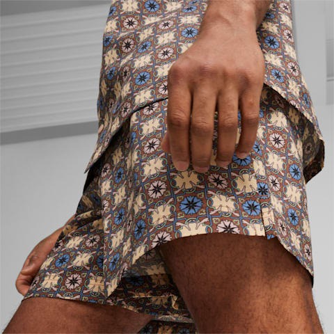 PUMA 短褲 流行系列 咖啡 NEW PREP 幾何 復古 6吋短褲 中性 62787482 product thumbnail 3