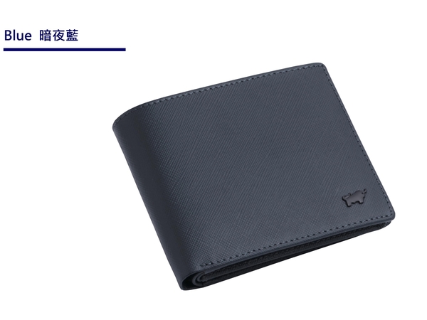 【全新正品】BRAUN BUFFEL 德國小金牛 洛非諾 男短夾 暗夜藍【寧寧小舖/台中30年皮件老店】BF347-316-1 product thumbnail 2