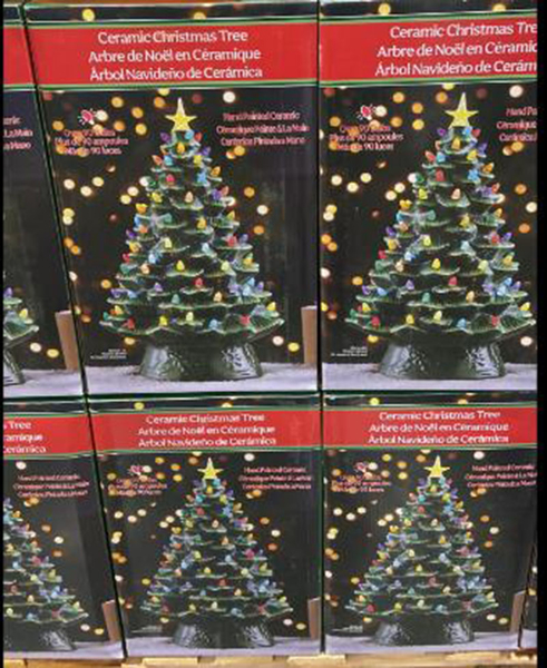 [COSCO代購] C2006185 18吋彩色燈泡聖誕樹 長26寬26高45.7公分