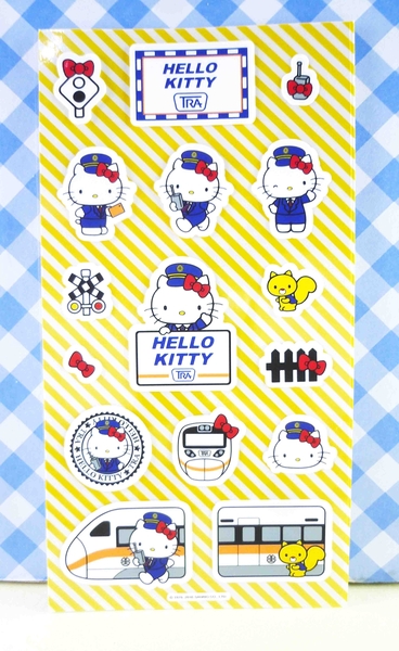 【震撼精品百貨】Hello Kitty 凱蒂貓~KITTY貼紙-太魯閣站長HELLO