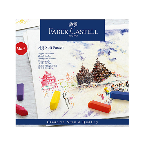 Faber-Castell 輝柏 創意工坊48色軟性粉彩條(短型) 128248