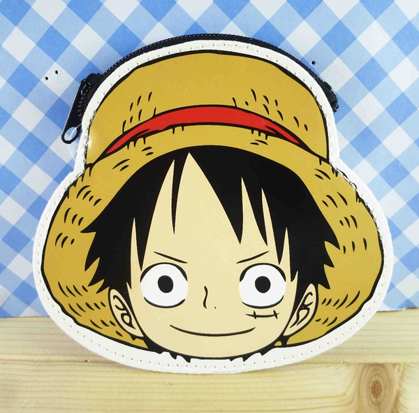 【震撼精品百貨】One Piece_海賊王~扁平零錢包-魯夫