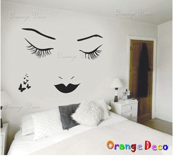 壁貼【橘果設計】face DIY組合壁貼 牆貼 壁紙室內設計 裝潢 壁貼
