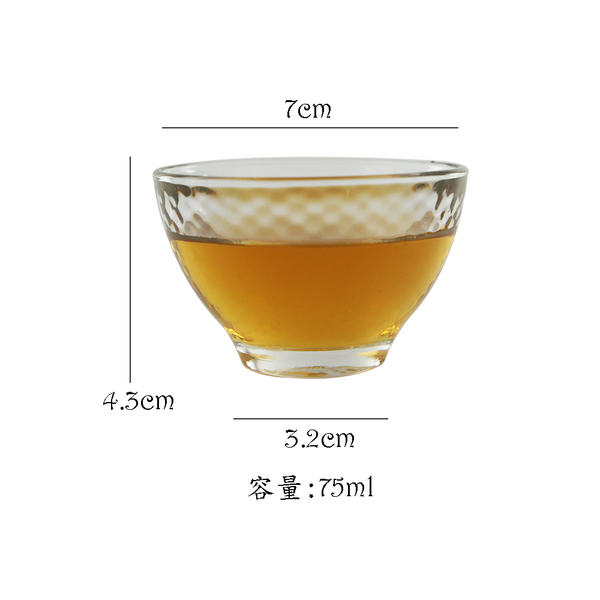 日式 茗凈玻璃茶碗 日式小茶碗 透明玻璃茶碗 玻璃茶碗 茶具 product thumbnail 2