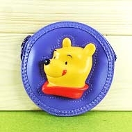 【震撼精品百貨】Winnie the Pooh 小熊維尼~圓形零錢包-紫