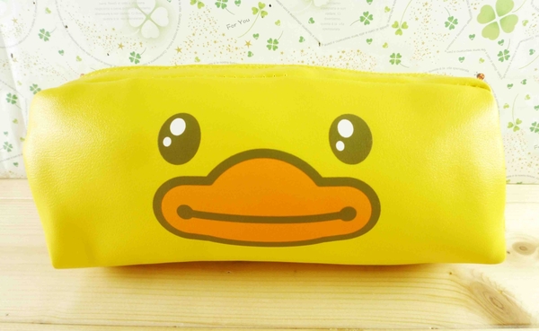 【震撼精品百貨】B.Duck_黃色小鴨~筆袋-黃色小鴨大臉圖案
