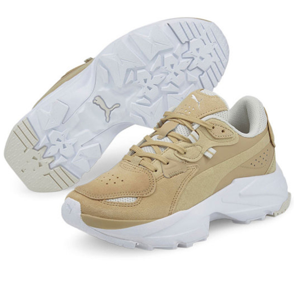 PUMA Orkid Infuse 女鞋 休閒 老爹 厚底 增高 麂皮 咖【運動世界】38484602