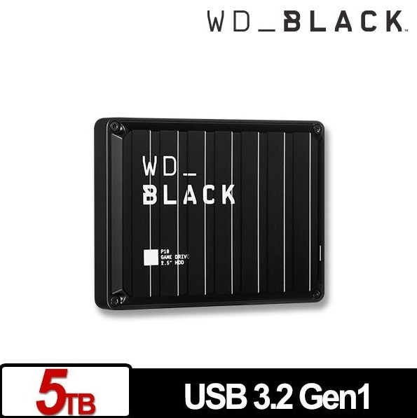 WD 黑標 P10 Game Drive 5TB 2.5吋電競行動硬碟 product thumbnail 3