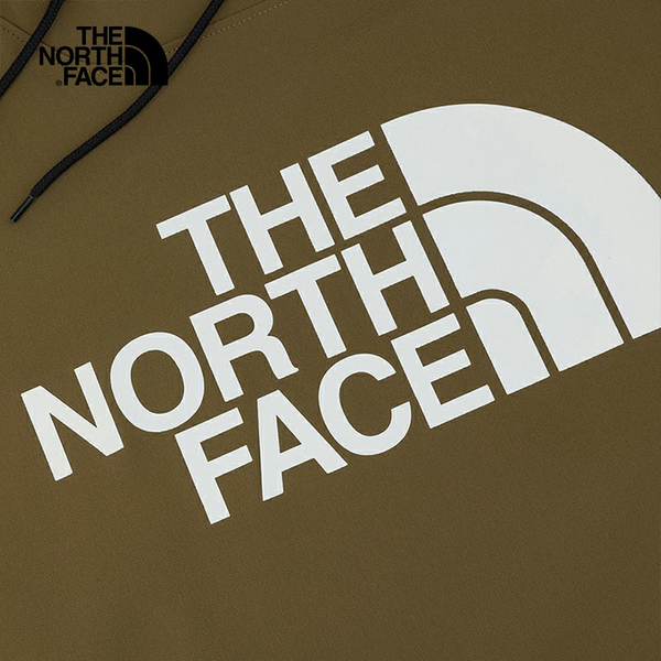 The North Face 男 長袖 連帽上衣 寬鬆 刷毛 袋鼠式口袋 墨綠 NF0A3M4E37U product thumbnail 5