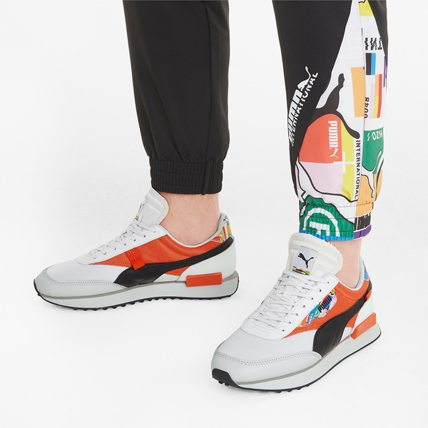 Puma Future Rider 男鞋 休閒 Wordmark 緩震 網布 皮革 橘 黑白【運動世界】37597101 product thumbnail 7