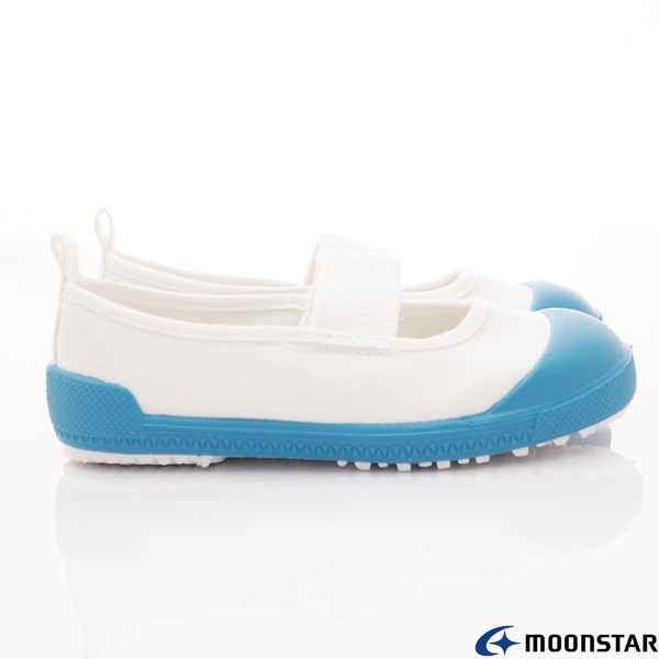 日本月星Moonstar機能童鞋抗菌防臭鐵氟龍室內鞋TF0538 (藍) 中小童段