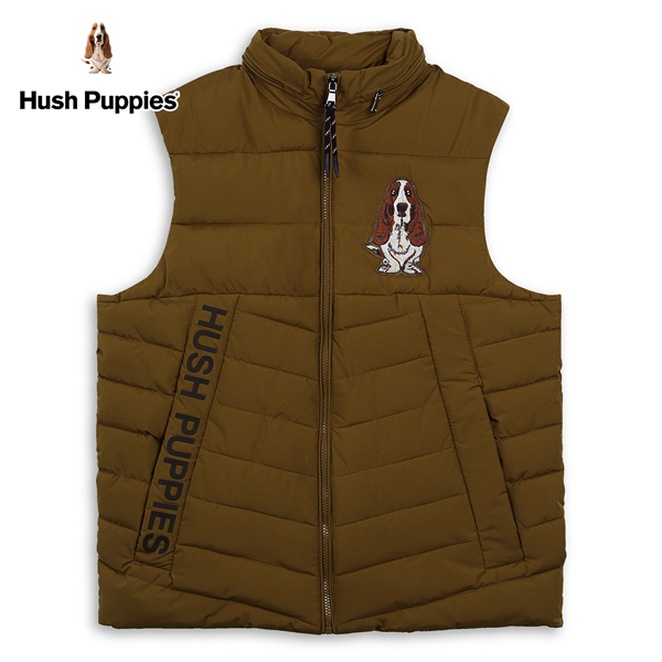 Hush Puppies 背心 男裝 刺繡狗保暖機能輕薄舖棉背心 product thumbnail 2