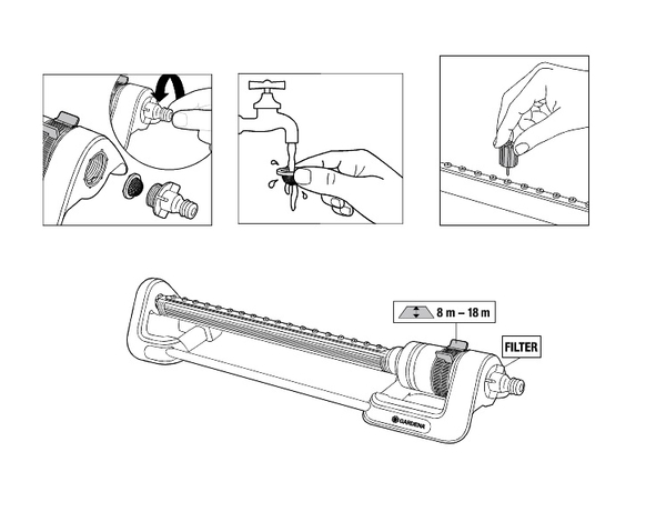 【GARDENA 景觀園藝】擺動式灑水器Aqua 280 18704 product thumbnail 7