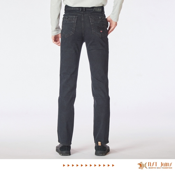 【NST Jeans】大英帝國繡花 歐系修身小直筒 復古綠調牛仔褲 男 台製 385(6563) product thumbnail 7