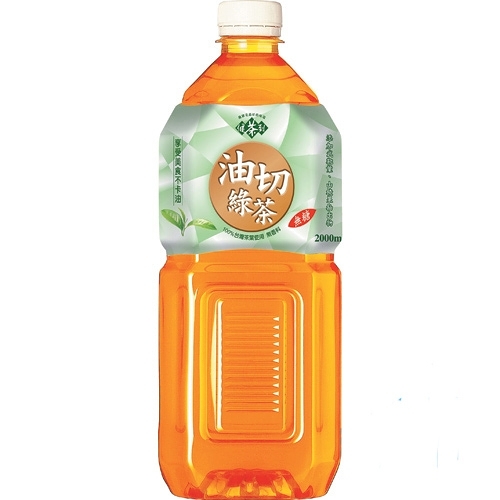 悅氏 油切綠茶2000ml(8入)/箱【康鄰超市】