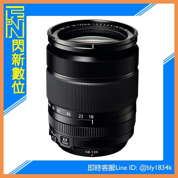 FUJIFILM 富士 XF 18-135mm F3.5-5.6 R OIS WR 鏡頭(18-135;恆昶公司貨)