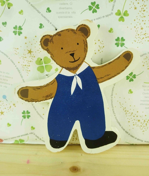 【震撼精品百貨】泰迪熊_Teddy Bear~磁鐵-藍色