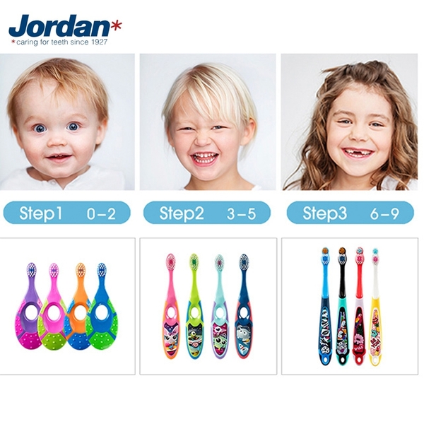 挪威 JORDAN 兒童牙刷 (2入) 超值包 0-9歲 防滑握柄 北歐 幼兒牙刷 軟毛牙刷 8448 寶寶牙刷 product thumbnail 4