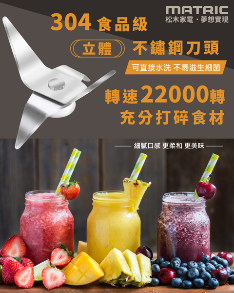 MATRIC松木 冰沙纖活隨行杯果汁機600ml(單杯組) MG-JB0601 product thumbnail 5