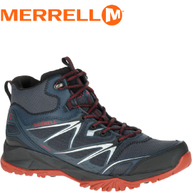 【MERRELL 美國 男款 CAPRA BOLT MID GORE-TEX 黑 中筒登山鞋】ML35719/登山鞋/休閒鞋/登山鞋/運動鞋
