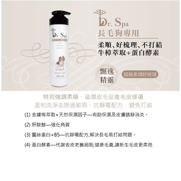 【超低敏】Dr. Spa 魅力香水系列寵物沐浴露 500ml 洗毛精 六大系列 洗澡 清潔用品 product thumbnail 5