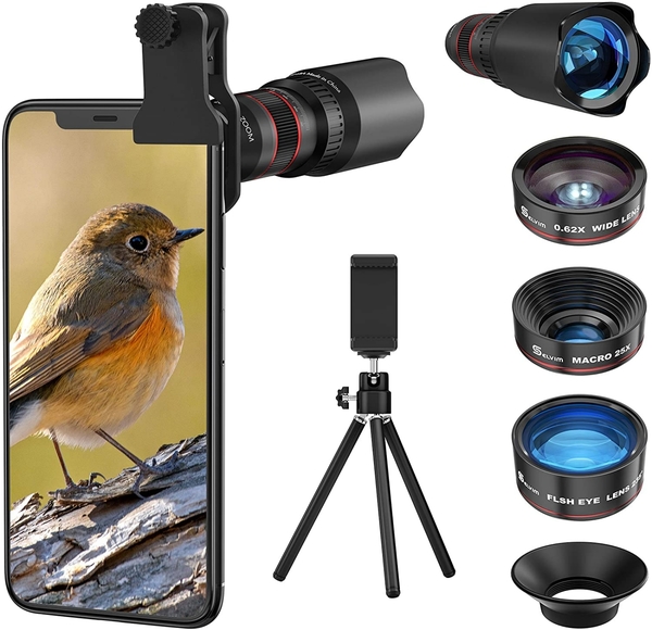 Selvim【日本代購】智能手機相機鏡頭 7合1升級版HD22倍三重鏡頭套裝