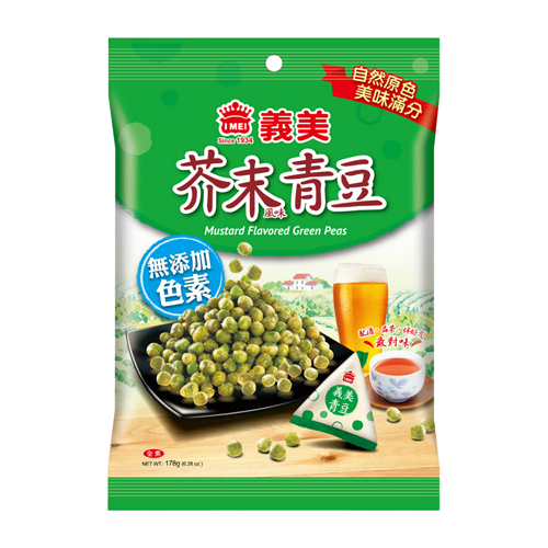 義美青豆袋裝系列(濃蒜/芥末)(178G/袋)【愛買】 product thumbnail 4