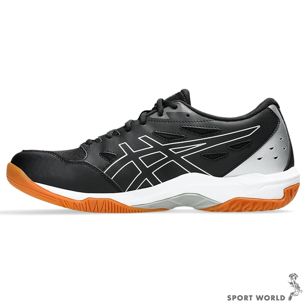 Asics 亞瑟士 排球鞋 男鞋 寬楦 GEL-ROCKET 11 黑銀【運動世界】1073A066-002 product thumbnail 5