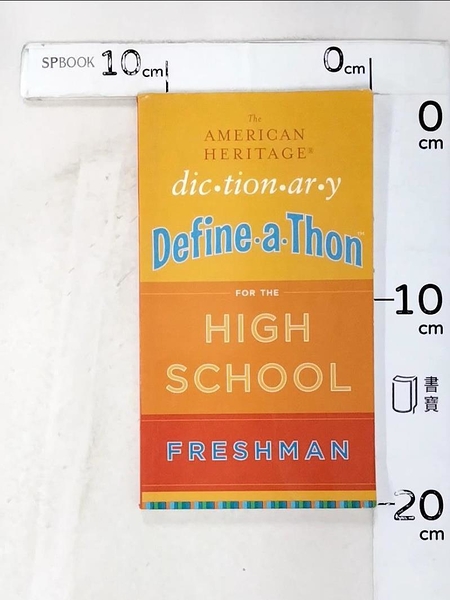 【書寶二手書T1／兒童文學_IUG】The American Heritage Dictionary Define-a-Thon for the High School Freshman_American He