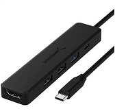 [3美國直購] 集線器 Sabrent Multi-Port USB Type-C Hub with 4k HDMI Power Delivery (60 Watts) HB-TC5P