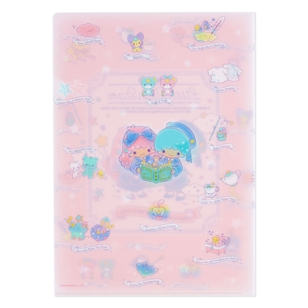【震撼精品百貨】Little Twin Stars KiKi&LaLa 雙子星~日本Sanrio三麗鷗 雙子星A4資料夾2入組-星空魔法*76470 product thumbnail 6
