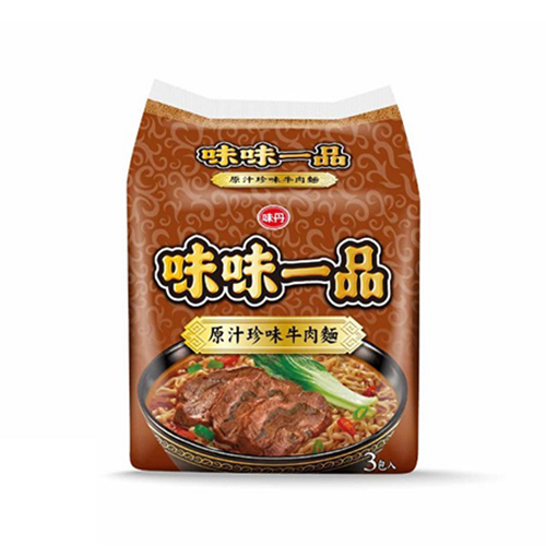 味味一品袋麵系列(珍味牛肉/珍味爌肉/皇朝牛筋/紅燒牛肉/麻辣臭豆腐/川味牛肉)(3入/袋)【愛買】 product thumbnail 3