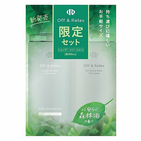 Off&Relax. 控油洗髮精禮盒(洗髮精260ml+護髮乳260ml)1組入【小三美日】 DS015302