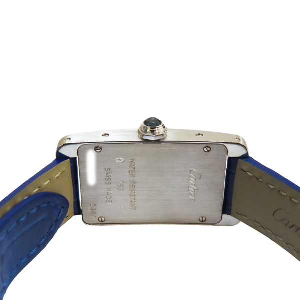 【二手名牌BRAND OFF】Cartier 卡地亞 銀色 18白K金 Tank 電波 腕錶 2489 product thumbnail 7